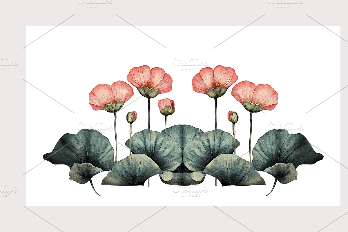 Muji Co · Symmetrical Botanics, a Decorative Illustration by milatovar (Photo 14 of 16)