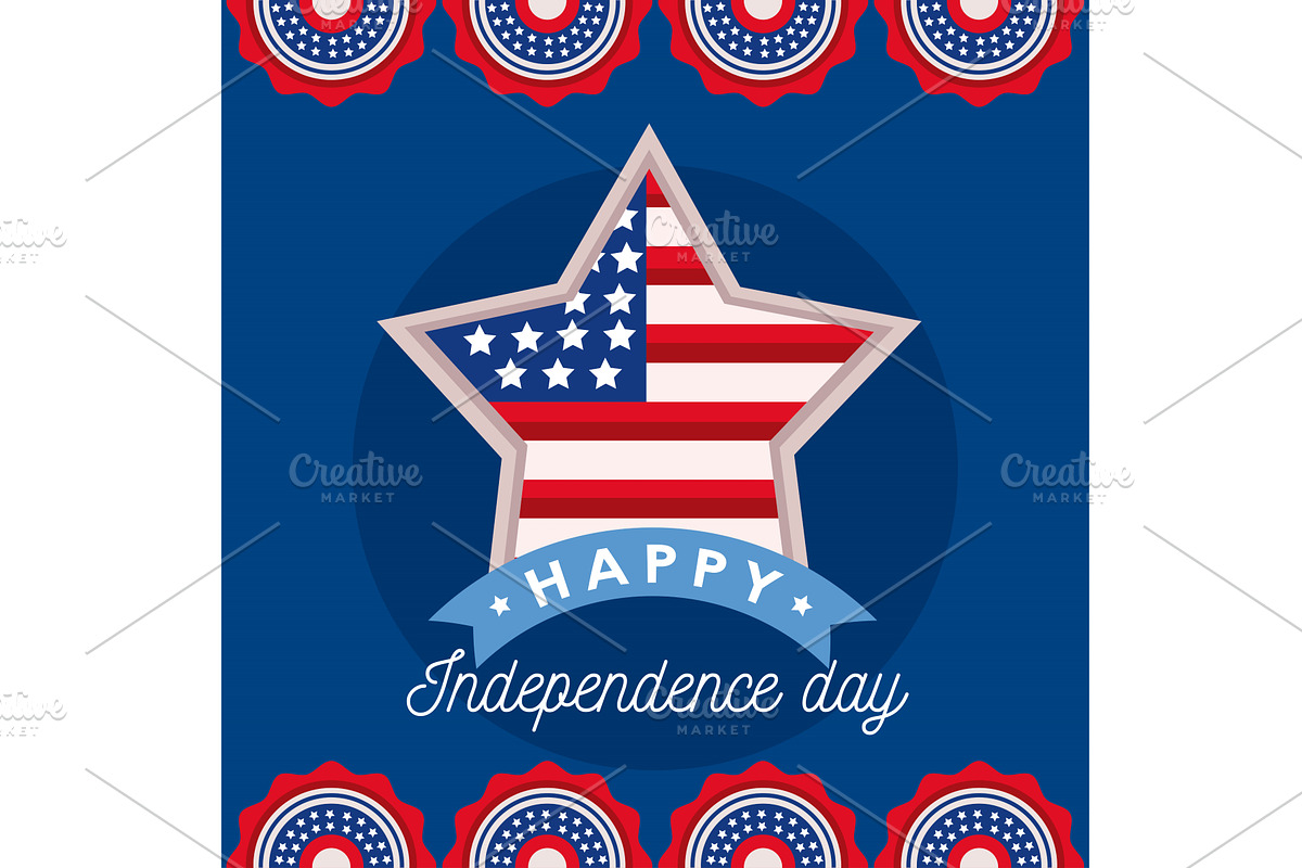 Usa independence day poster, an Illustration by studiogstock