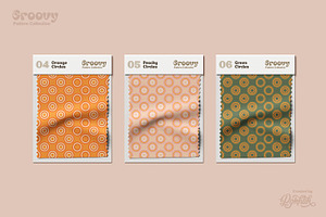 6 Groovy Circles Seamless Patterns