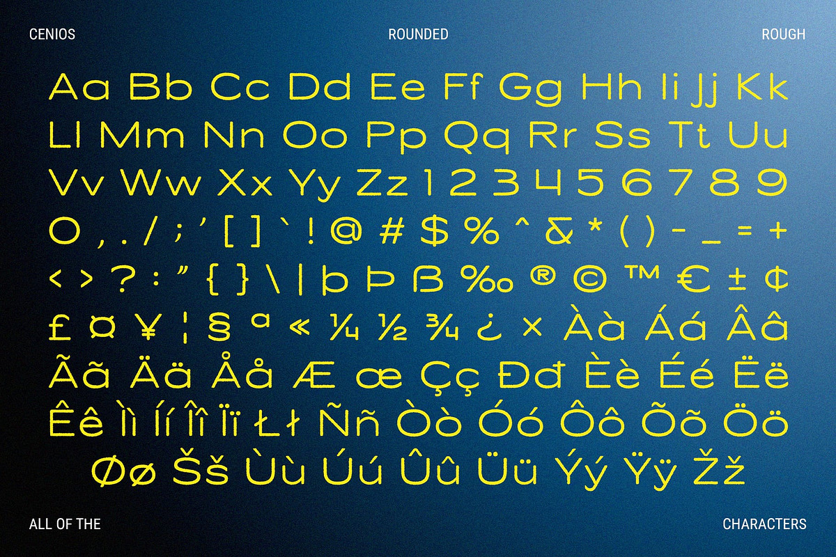 Cenios Rounded Rough, a Sans Serif Font by Craft Supply Co. (Photo 8 of 8)