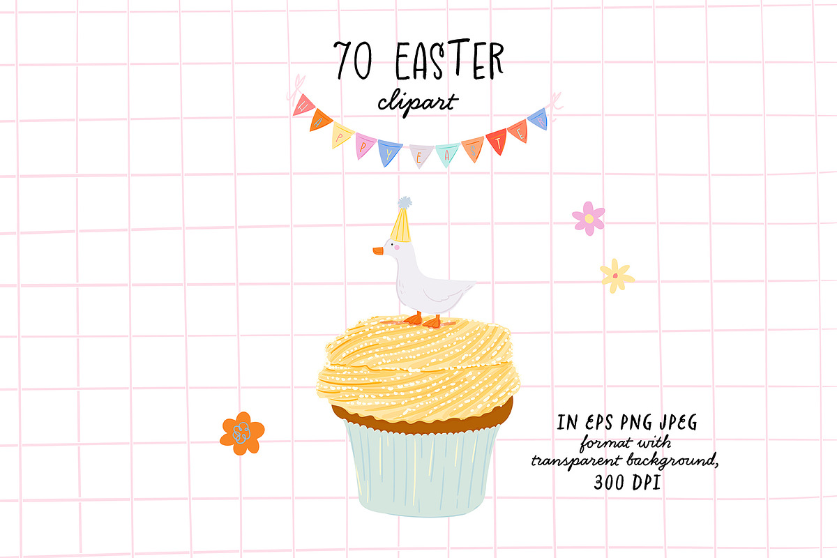 Easter Clipart and Quotes, an Object Graphic by Ruslana Lubenets (Photo 2 of 13)