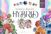 HYBRID - psychedelic watercolor set, an Illustration by Kaleriia (Thumbnail 1 of 14)