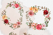 Florals & Pumpkins Fall Clip Art, a Decorative Illustration by whiteheartdesign (Thumbnail 4 of 14)