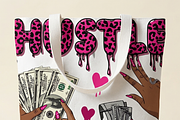 Hustle Pink Leopard Money Art, a Shirt Mockup by Vector Stall (Thumbnail 10 of 14)