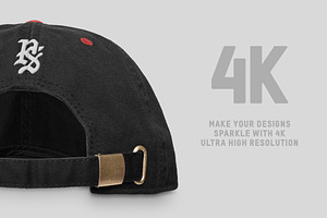 6 Panel Hat Mockups