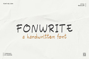 Fonwrite, Handwritten Font., a Handwritten Font by Kaikhia (Thumbnail 1 of 8)