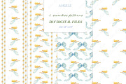 Angels Christmas Watercolor Crest, a Decorative Illustration by LABFcreations (Thumbnail 2 of 4)