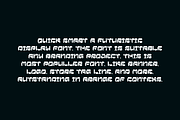 Quick Smart - Futuristic Font, a Sans Serif Font by Iqsiart Studio (Thumbnail 2 of 6)