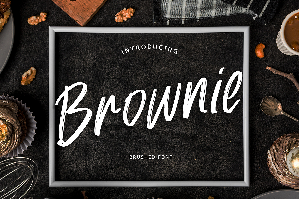 Brownie Brush Font, a Script Font by Formatika Studio (Photo 1 of 6)