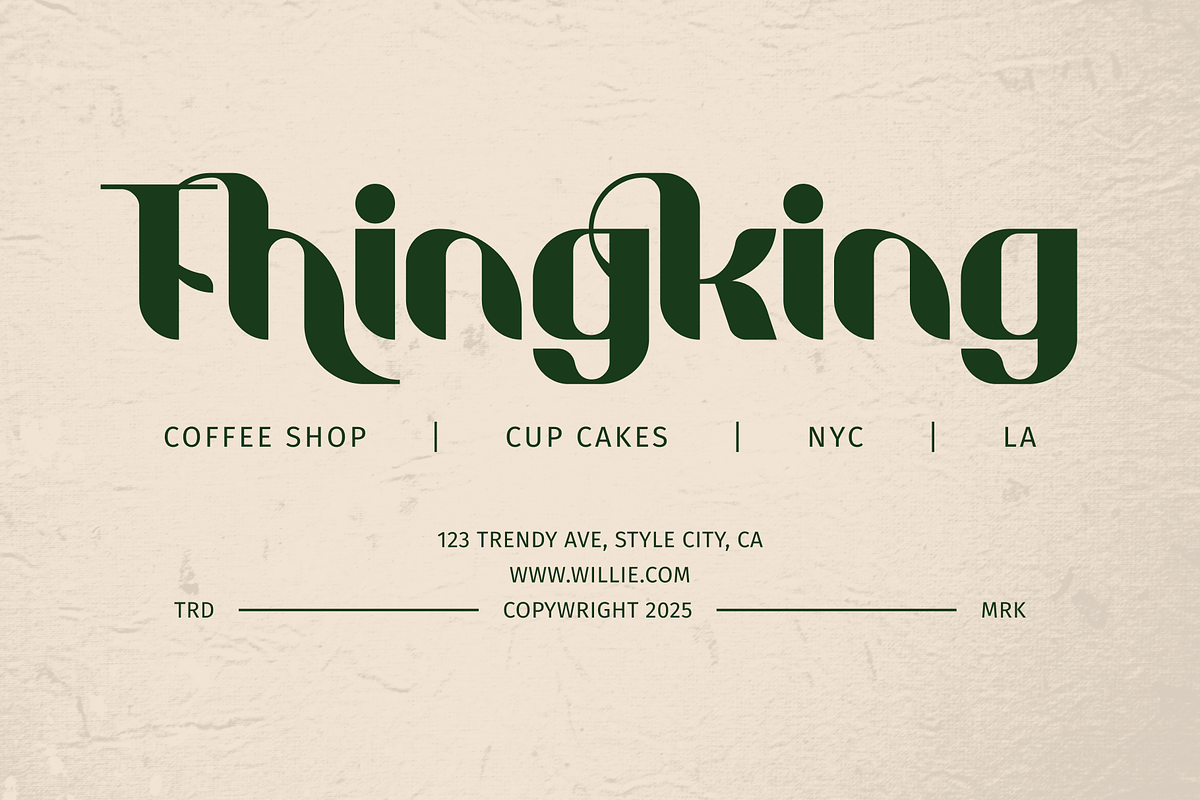 Willie Vintage Display Font, a Font by Helotype (Photo 9 of 9)