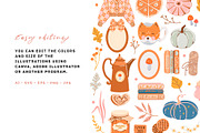 Fall & Halloween clipart. Autumn set, a Seasonal Illustration by VerAna (Thumbnail 16 of 20)