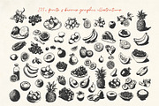 275+ Fruits & Berries Illustrations, a Food Illustration by La Petite Line Art (Thumbnail 5 of 11)