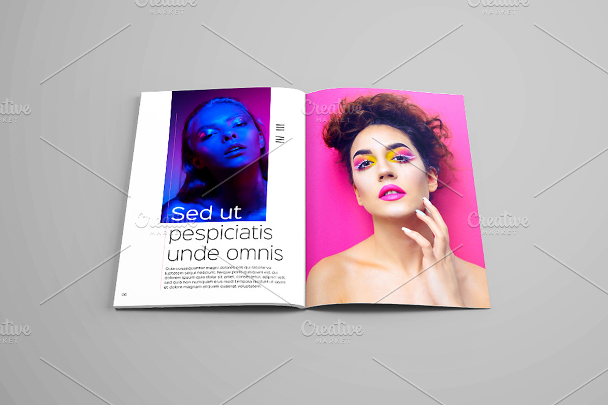 Fashion Magazine InDesign Layout, a Magazine Template by Minimalist Studio (Photo 5 of 11)