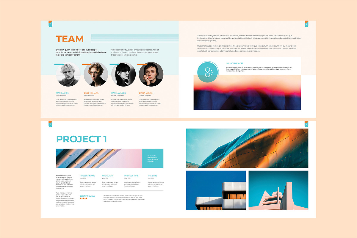 A5 Architecture Portfolio, a Brochure Template by WOWPro (Photo 4 of 8)
