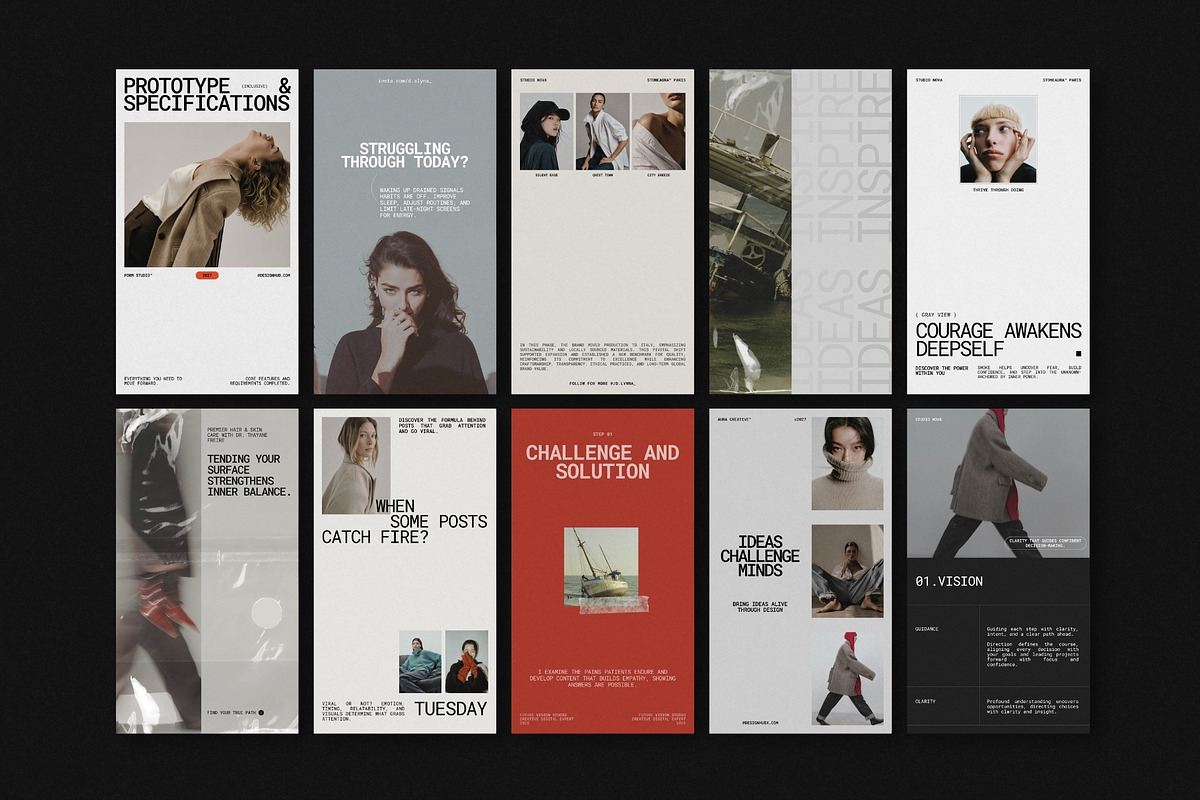 ZENO | Instagram Template (I), a Social Media Template by The Aesthetic Studio (Photo 10 of 10)