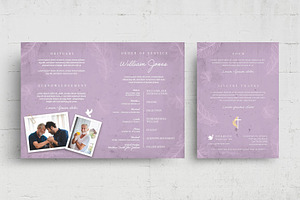 Church Funeral Program Template