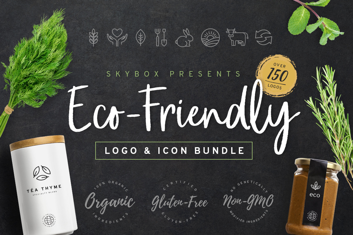 Eco-Friendly Logo & Icon Bundle, an Animal Illustration by S K Y B O X (Photo 1 of 10)