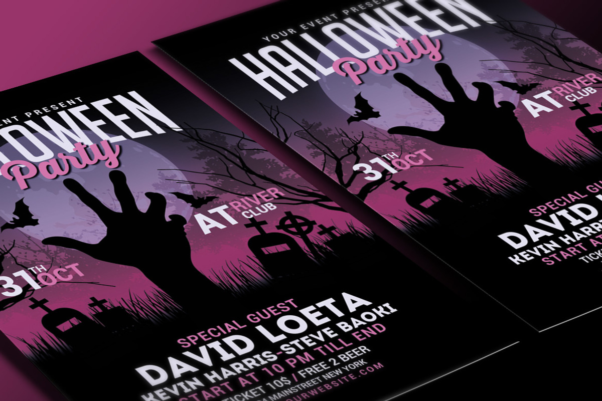 Halloween Party Flyer, a Flyer Template by Muhamad Iqbal hidayat (Photo 3 of 4)
