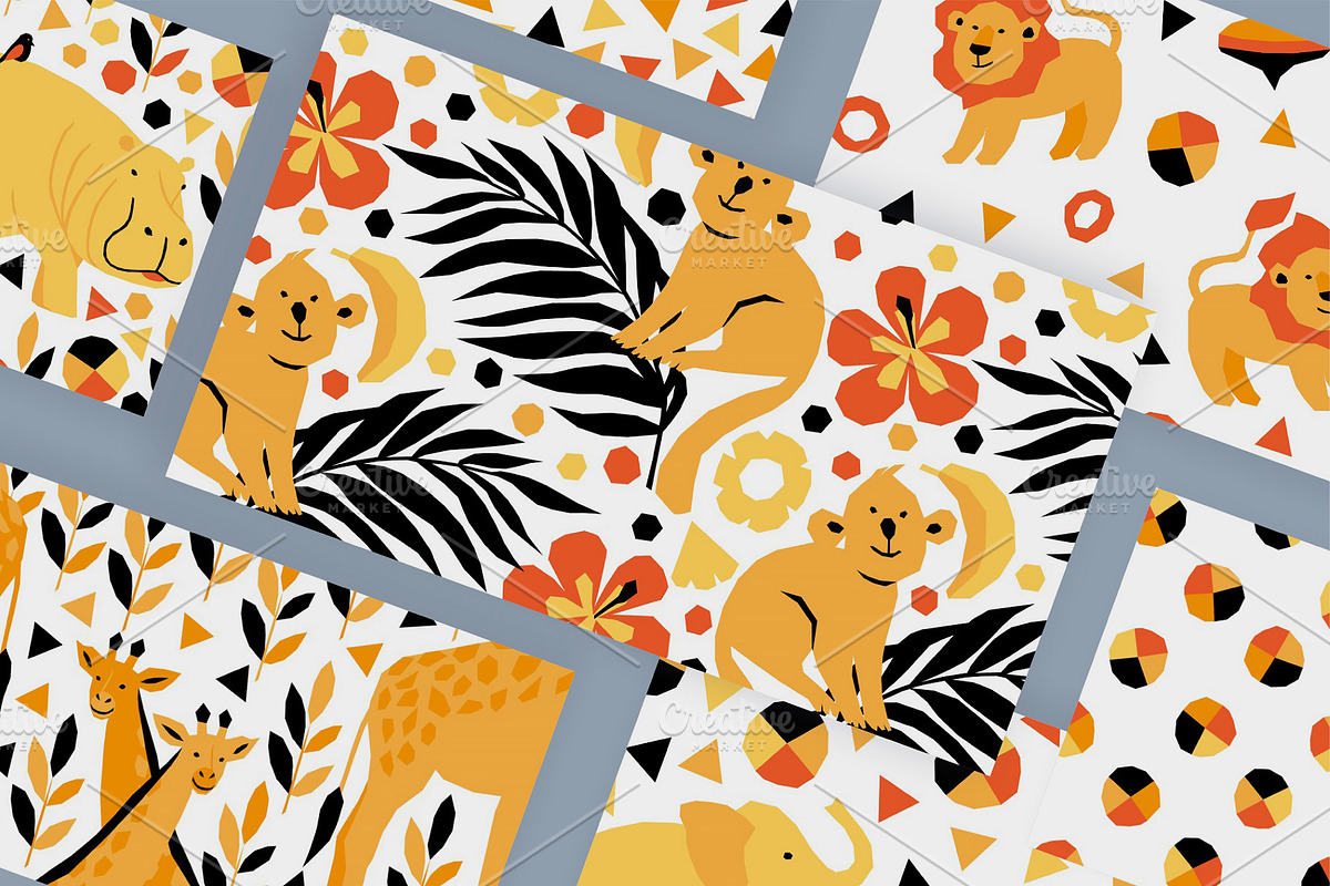 Safari. Kids Pattern Collection, a Pattern Graphic by MarynArts (Photo 5 of 13)