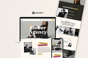 Bold Yellow Showit Agency Template, a Squarespace Template by Breah Designs (Thumbnail 1 of 10)