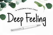 Deep Feeling, a Script Font by Kang1993 (Thumbnail 1 of 6)