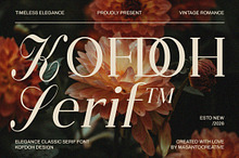 Kofdoh Elegant Serif Font Family