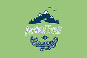 Adventure Lettering Illustrations., an Illustration by tetiana.svirska (Thumbnail 2 of 7)