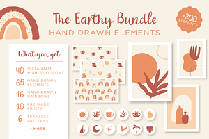 The Earthy Hand Drawn Bundle