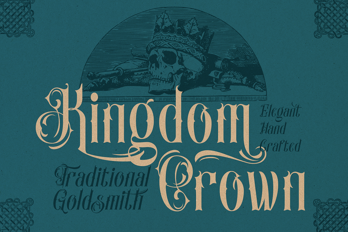 Evahgelina Vintage Font, a Blackletter Font by madeDeduk (Photo 6 of 10)