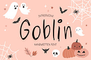 Goblin is a cool Halloween font, a Handwritten Font by Brown Cupple (Thumbnail 1 of 7)
