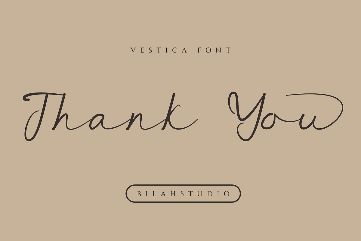 Vestica signature script font, a Script Font by Bilahstudio (Photo 12 of 12)