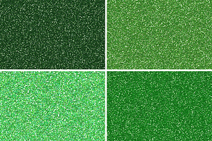 Green Glitter Patterns - Seamless