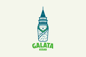 Galata Kebab Logo Template