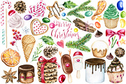 Watercolor Christmas Sweets Clipart, an Illustration by SimpleWishesArt (Thumbnail 2 of 7)