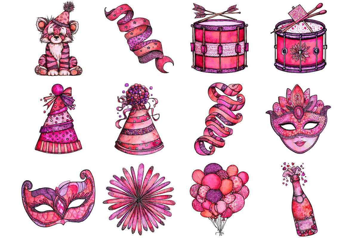 New Year Clipart, a Graphic by CitraGraphics (Photo 2 of 4)