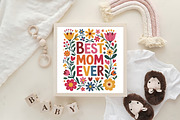Best Mom Ever Floral Mother's Day, an Illustration by CraftArtStudio (Thumbnail 4 of 4)