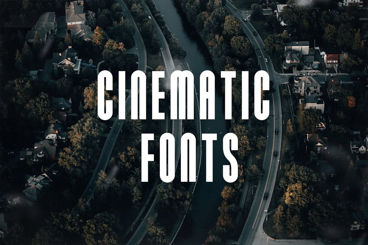 10 Cinematic Font Pack, a Font by Presets store (Photo 1 of 10)