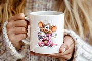 Whimsical Christmas Mice Clipart, a Seasonal Illustration by fashionaddict (Thumbnail 7 of 7)