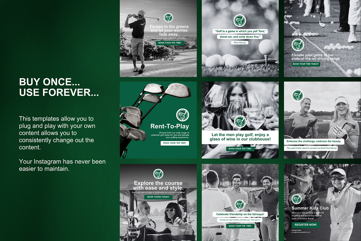 15 Golf Social Media, a Social Media Template by Sincerely Media (Photo 5 of 7)