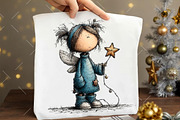 Whimsical Icy Blue Christmas Clipart, an Illustration by OK Design (Thumbnail 5 of 6)