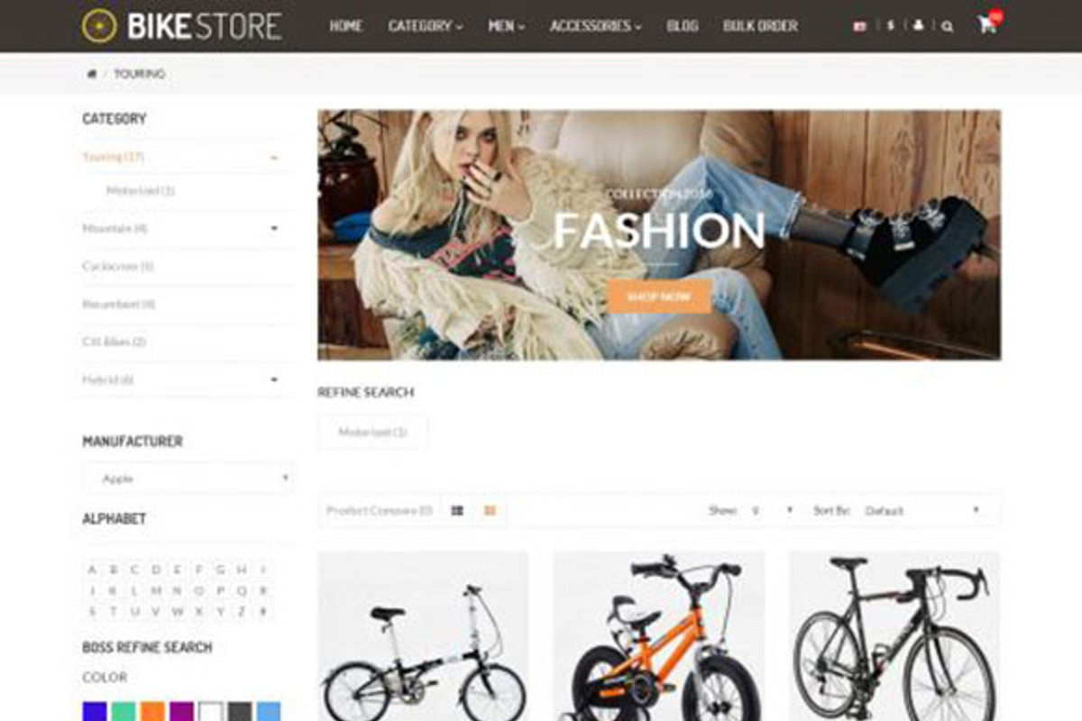 Bike Store Responsive OpenCart Theme, a Websites & App Template by giao.trinh (Photo 2 of 5)