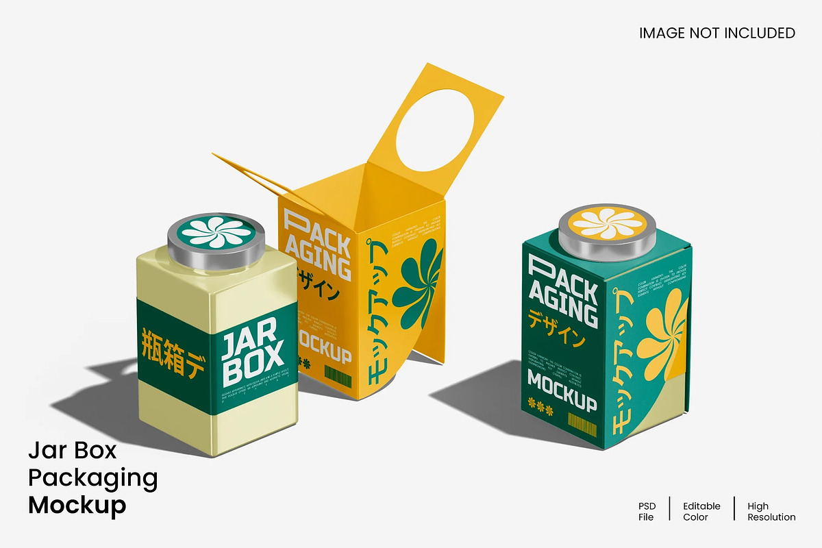 Jar Box Mockup