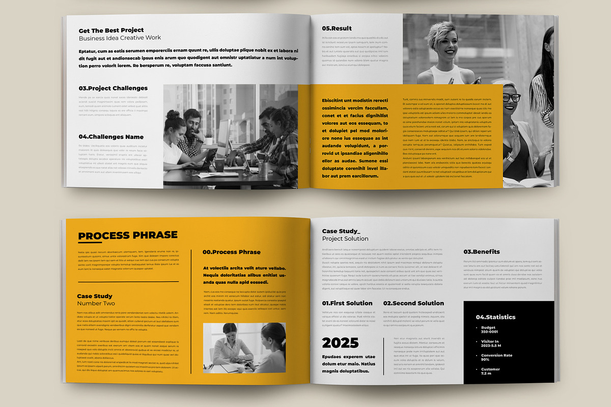 Case Study Booklet Layout, a Templates & Theme by MightyDesign