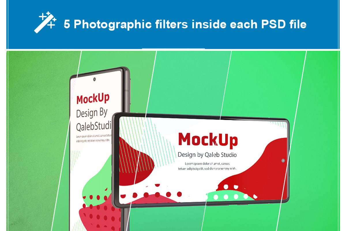 Pixel 6 Mockup, an Android Mockup by Qaleb Studio (Photo 3 of 13)