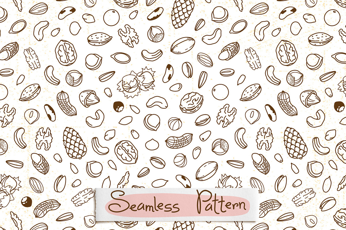 Nuts and Seeds - Food Clipart, a Food Illustration by Baksiabat (Photo 4 of 6)