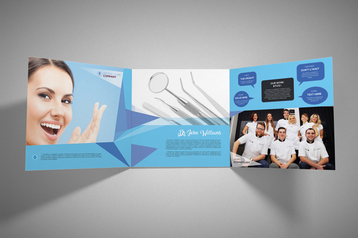 Indesign Square Dental Brochure, a Brochure Template by RudanStudio (Photo 5 of 9)