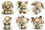 Funny Spring Animals Clipart, an Illustration by Craft Nest (Thumbnail 4 of 12)