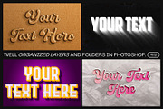 12 Text Effect Templates, a Layer Style Add-On by iDoodle Studio (Thumbnail 4 of 6)