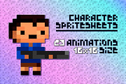 Pixel Character Spritesheets, an Illustration by Firsik (Thumbnail 1 of 2)