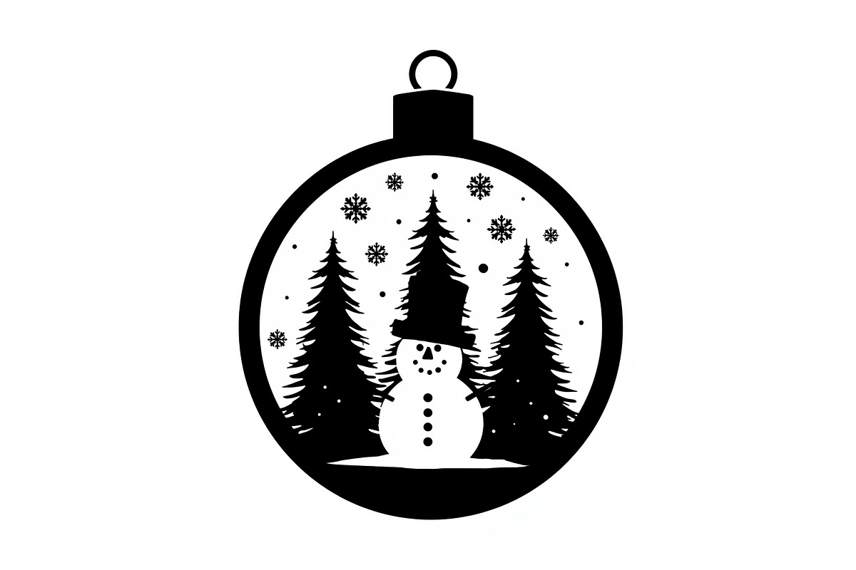 Christmas Laser Cut Ornament Bundle, a Graphic by Designer_Momina (Photo 9 of 16)